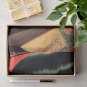 retro duivels meisje tissuepapier (Geschenk)