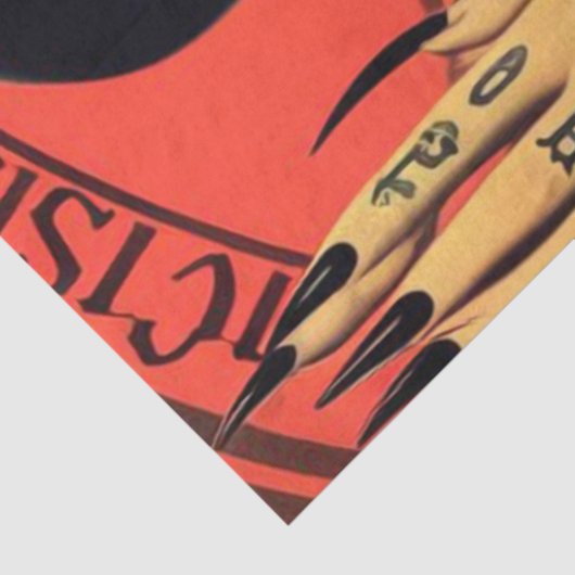 retro duivels meisje tissuepapier (Detail)