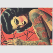 retro duivels meisje tissuepapier (Voorkant)