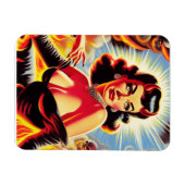 Retro duivelse Pin-up Magneet (Horizontaal)