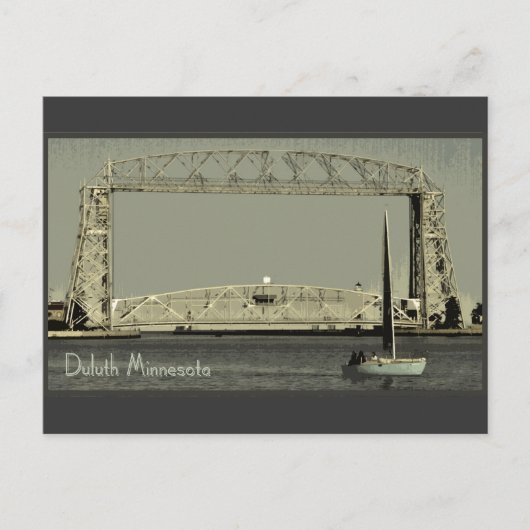 Retro Duluth Minnesota Ansichtkaart Briefkaart (Voorkant)
