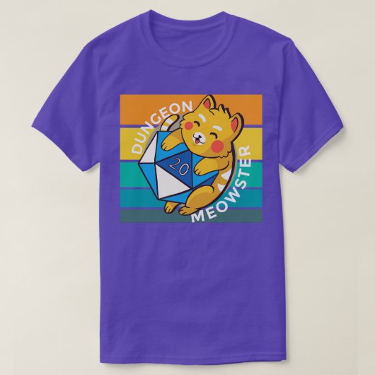 Retro Dungeon Meowster 1 T-shirt (Design voorkant)
