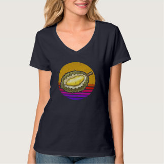 Retro Durian, Schattige Durian Fruit T-shirt