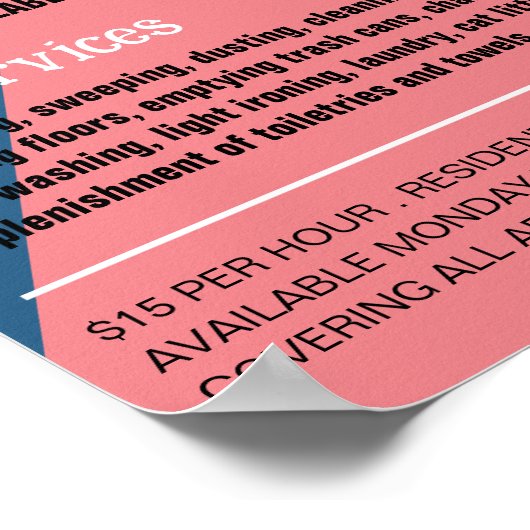 Retro Duster Silhouette, Duisenhouder, Maid Poster (Hoek)