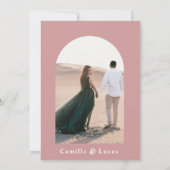 Retro Dusty Roos Weddenschap Kaart (Achterkant)