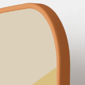 Retro Dwars Strepen met Naam Pickleball Paddle (Links Detail)