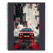 Retro E30 M3 Cinematic Art Spiraal Notebook – JDM