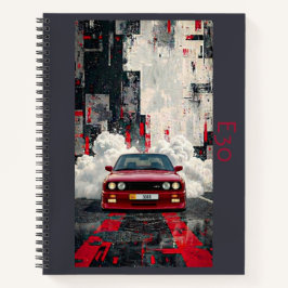 Retro E30 M3 Cinematic Art Spiraal Notebook – JDM  Notitieboek