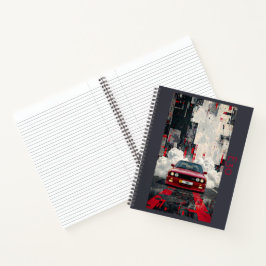 Retro E30 M3 Cinematic Art Spiraal Notebook – JDM Notitieboek