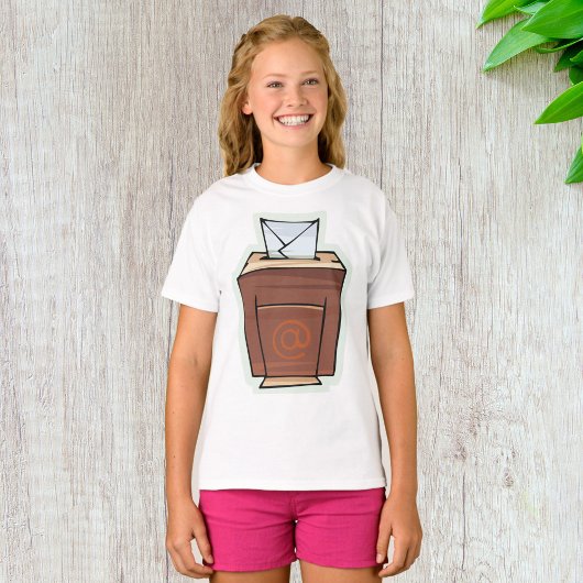 Retro E-mail Inbox Icon Cartoon Stijl T-shirt