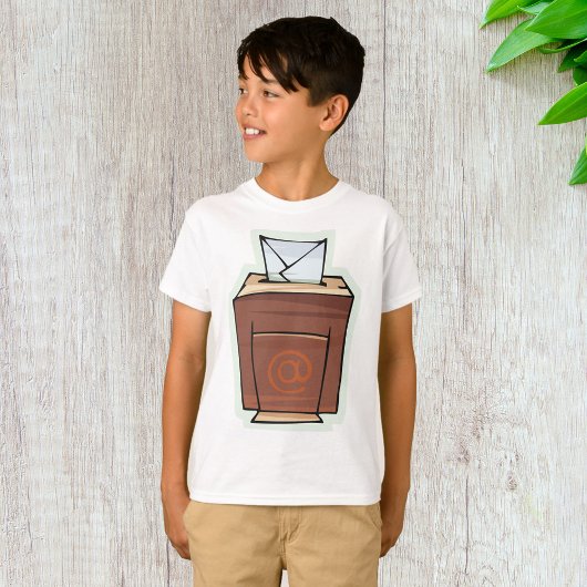 Retro E-mail Inbox Icon Cartoon Stijl T-shirt