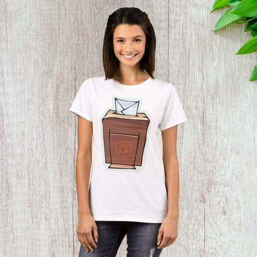Retro E-mail Inbox Icon Cartoon Stijl T-shirt