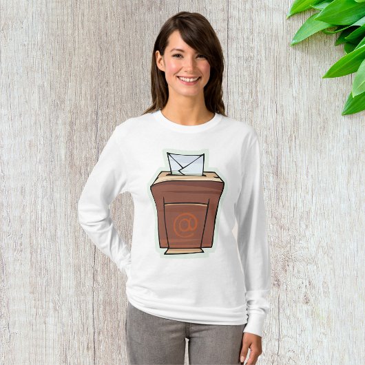 Retro E-mail Inbox Icon Cartoon Stijl T-shirt