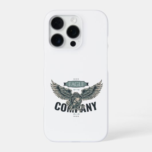 Retro Eagle Company Amerikaans ontwerp iPhone Hoesje (Achterkant)