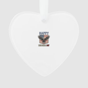 Retro Eagle Memorial Day Patriottisch Shirt Ontwer Ornament