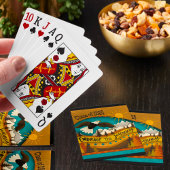 Retro Eagle Soaring Afstuderen Inspirerend Quote Pokerkaarten