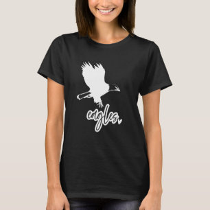 Retro Eagles Vliegende Vogel Inspirerend Design T-shirt