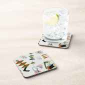 Retro Eames-Era Atomic Geïnspireerd Drankjes Onderzetter (Rechterzijde)