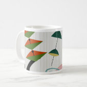Retro Eames-tijdperk atoom geïnspireerd Koffiemok (Voorkant links)