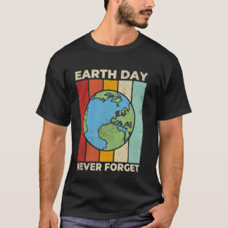 Retro Earth Day aarde dag shirt voor vrouwen, aard