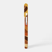 Retro Earth Tones Coffee Abstract iPhone 16 Hoesje (Linkerkant)