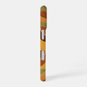 Retro Earth Tones Coffee Abstract iPhone 16 Hoesje (Rechterkant)