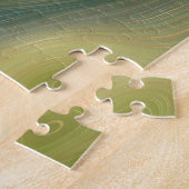 Retro Earthy Strata |  neutraal toon-agaat Legpuzzel (Zijkant)