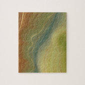 Retro Earthy Strata |  neutraal toon-agaat Legpuzzel (Verticaal)