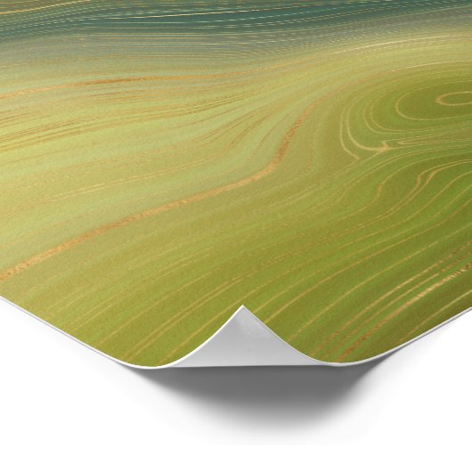 Retro Earthy Strata |  neutraal toon-agaat Poster (Hoek)