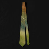 Retro Earthy Strata |  neutraal toon-agaat Stropdas