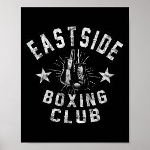 Retro East Side Boksclub - noodlijdend Poster