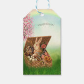  Retro Easter Bunny Cadeaulabel (Voorkant)