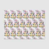 retro  easter bunny chick tissuepapier (Voorkant)