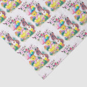 retro easter bunny chick tissuepapier (Detail)