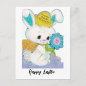 Retro Easter Bunny voor oma en opa Briefkaart (Voorkant)