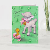 Retro  Easter Daughter kaart toevoegen (Voorkant)