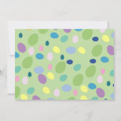 Retro Easter Eggs Party Uitnodiging (Achterkant)