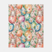 Retro Easter seamless pattern. Watercolor Fleece Deken (Voorkant)