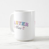 Retro Easter Vibes Koffiemok (Voorkant links)