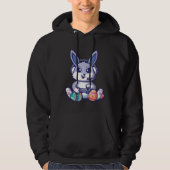 Retro Easter Video Game Easter Gaming Graphics Hap Hoodie (Voorkant)