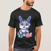 Retro Easter Video Game Easter Gaming Graphics Hap T-shirt (Voorkant)