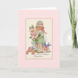 Retro Easter Wenskaart Feestdagen Kaart