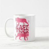 Retro Easy Tiger Boho Tattoo Style Valentijnsdag Koffiemok (Links)