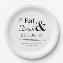 Retro Eat Drink & Be 40th Verjaardag