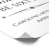 Retro Eat Drink en 60 jaar zijn Poster (Hoek)