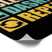 Retro Eat Sleep Dash Repeat Video Game  Poster (Hoek)