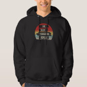 retro Eat Sleep Programming Repea Codering Hoodie (Voorkant)