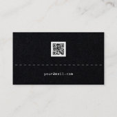 Retro editie retro future style zwart visitekaartje (Achterkant)