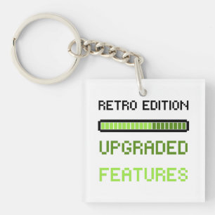 Retro-editie Verbeterde Functies Pixel Art-gaming  Sleutelhanger