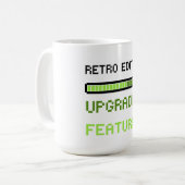 Retro Edition Upgraded Features Pixel Art Gaming  Koffiemok (Voorkant links)